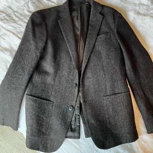 Uniqlo Men’s Herringbone Jacket - Grey/Brown - XS